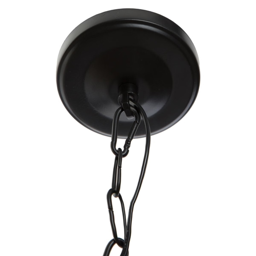 Atmosphera - Lampadario a sospensione con catena BASALT 1xE27/25W/230V nero
