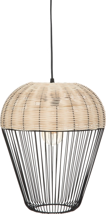 Atmosphera - Lampadario a sospensione con filo ANEA 1xE27/40W/230V rattan