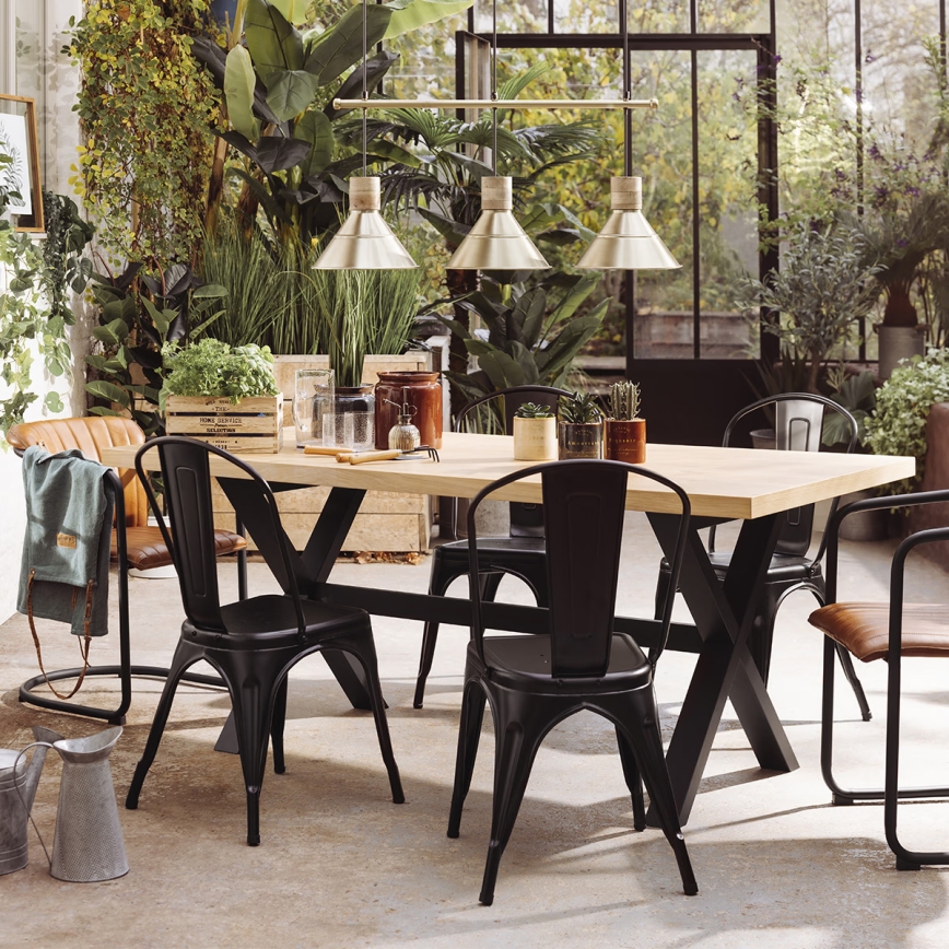 Atmosphera - Lampadario a sospensione con filo BOTA 3xE27/25W/230V