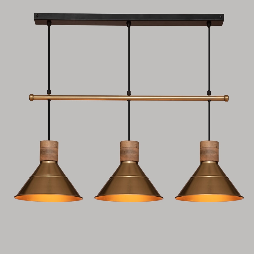 Atmosphera - Lampadario a sospensione con filo BOTA 3xE27/25W/230V