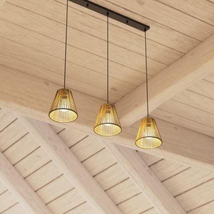 Atmosphera - Lampadario a sospensione con filo GIADA 3xE27/40W/230V