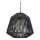 Atmosphera - Lampadario a sospensione con filo JILY 1xE27/40W/230V iuta nero