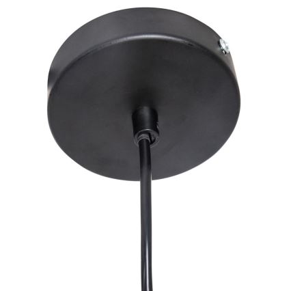 Atmosphera - Lampadario a sospensione con filo JILY 1xE27/40W/230V iuta nero