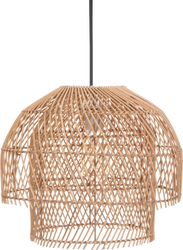 Atmosphera - Lampadario a sospensione con filo KERY 1xE27/40W/230V rattan