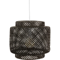 Atmosphera - Lampadario a sospensione con filo LIBY 1xE27/40W/230V bambù/nero