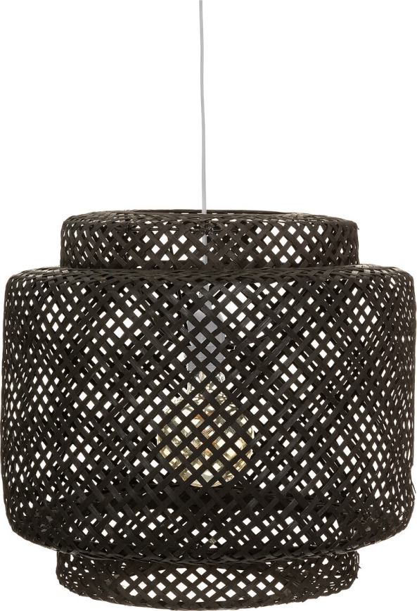 Atmosphera - Lampadario a sospensione con filo LIBY 1xE27/40W/230V bambù/nero