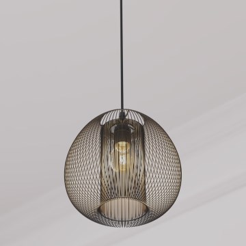 Atmosphera - Lampadario a sospensione con filo NODA 1xE27/40W/230V nero