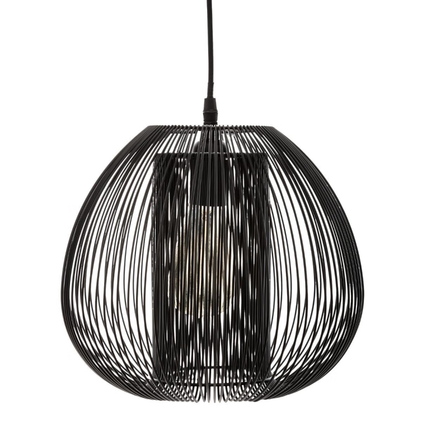 Atmosphera - Lampadario a sospensione con filo NODA 1xE27/40W/230V nero