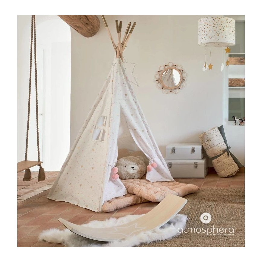 Atmosphera - Lampadario per bambini a cavo STARS 1xE27/40W/230V