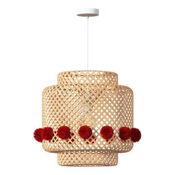 Atmosphera - Lampadario sospeso con cavo LIBY 1xE27/25W/230V bambù