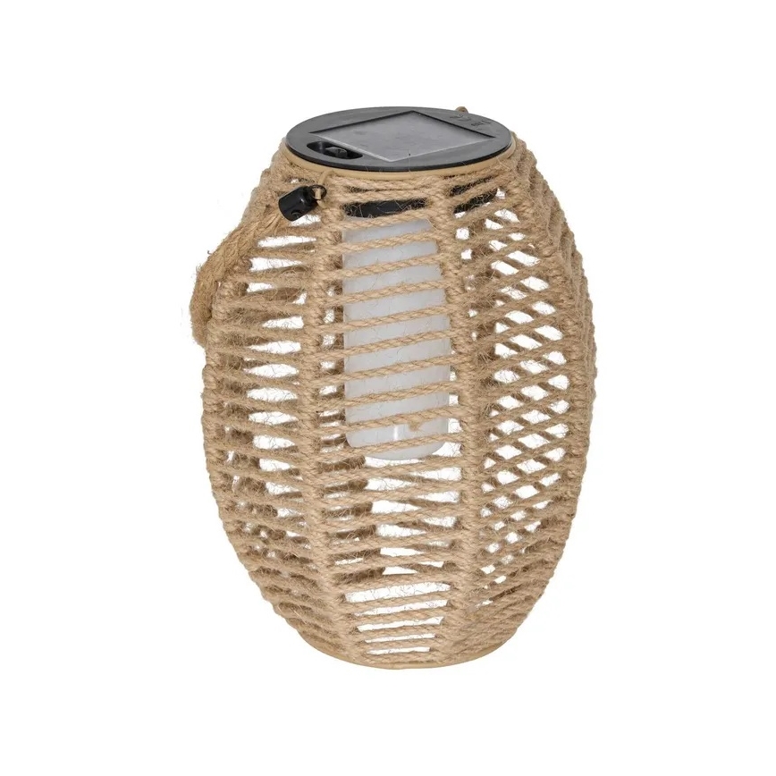 Atmosphera - Lanterna solare a LED GINA LED 1,2 V 800 mAh IP44 in iuta