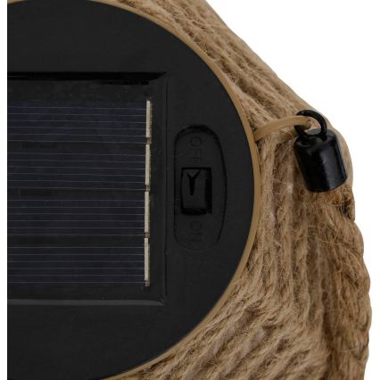 Atmosphera - Lanterna solare a LED GINA LED 1,2 V 800 mAh IP44 in iuta