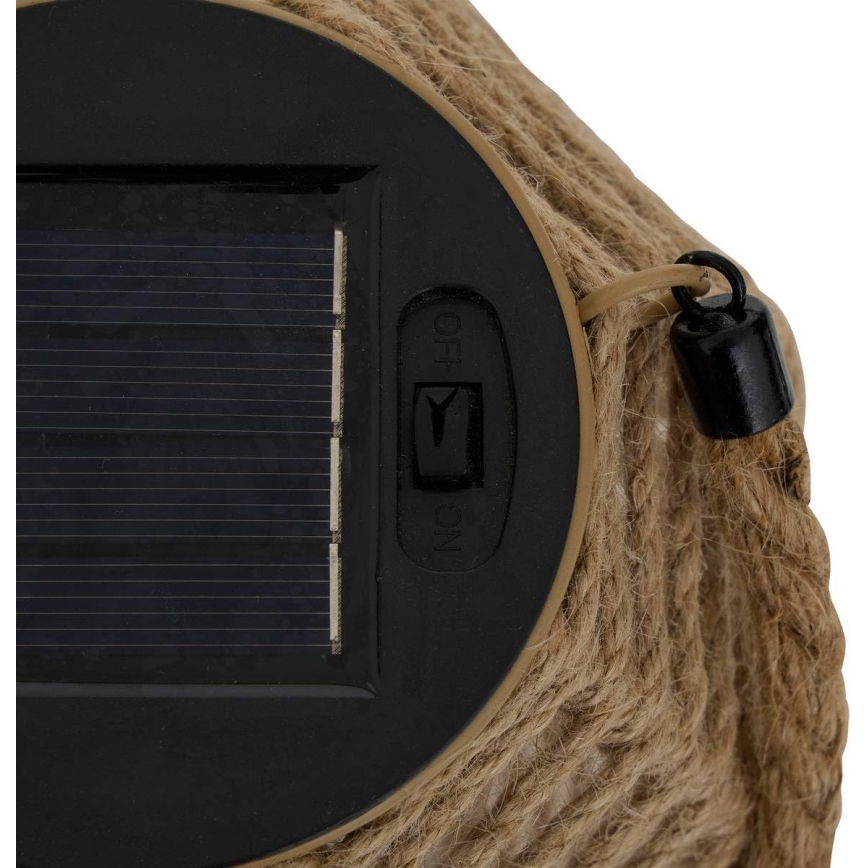 Atmosphera - Lanterna solare a LED GINA LED 1,2 V 800 mAh IP44 in iuta