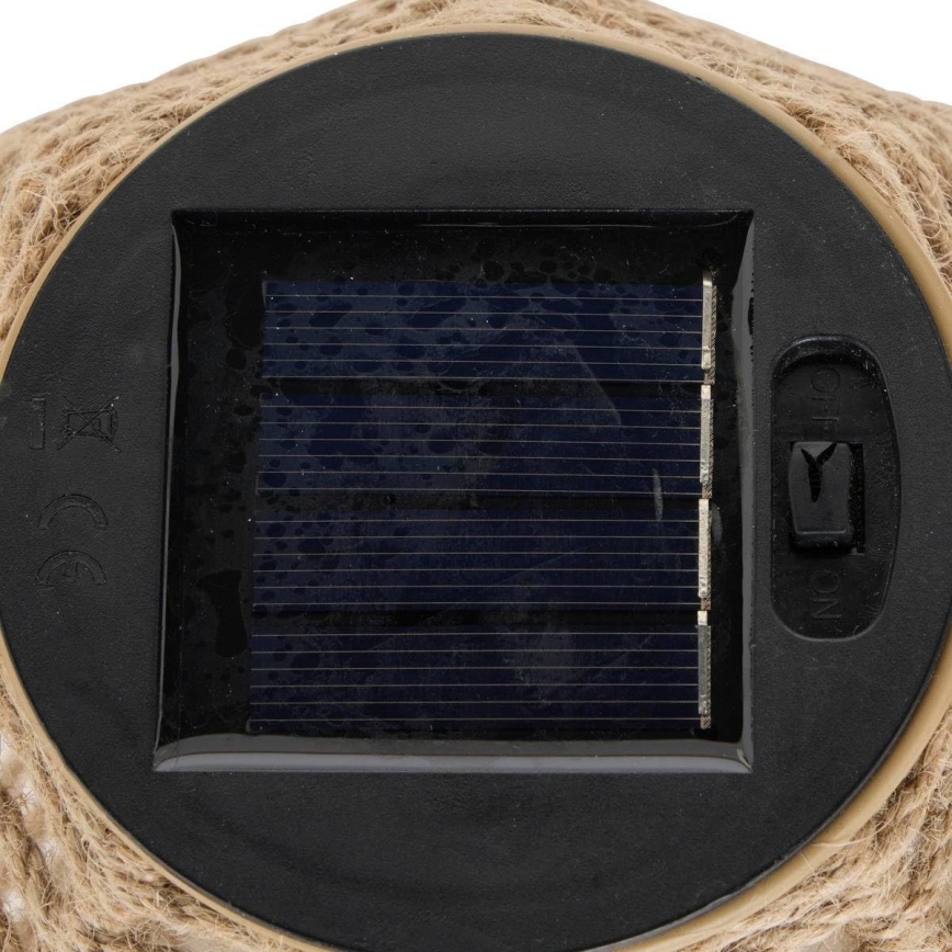 Atmosphera - Lanterna solare a LED GINA LED 1,2 V 800 mAh IP44 in iuta