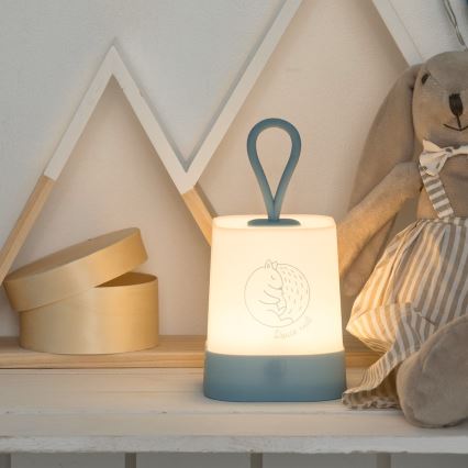 Atmosphera - Lampada da notte ricaricabile LED con sensore touch per bambini RABBIT LED/3,7V 1200 mAh grigia