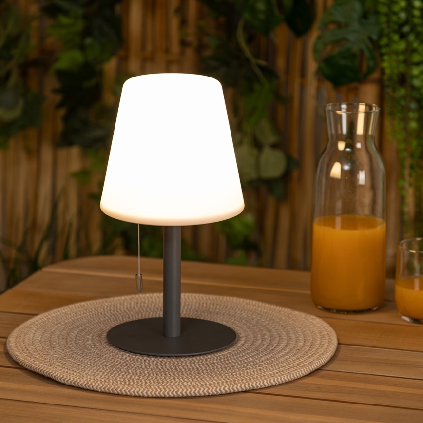Atmosphera - LED RGBW Ricaricabile per esterni lampada da tavolo ZACK LED/3,7V 1200 mAh IP44 nero
