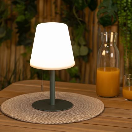 Atmosphera - LED RGBW Ricaricabile per esterni lampada da tavolo ZACK LED/3,7V 1200 mAh IP44 verde