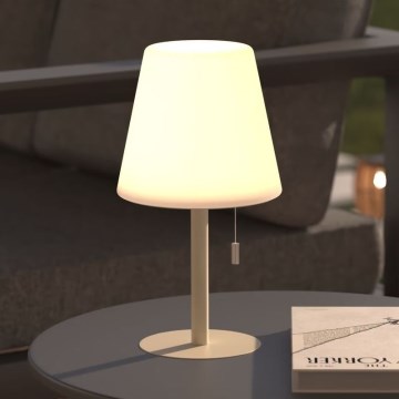 Atmosphera - LED RGBW Ricaricabile per esterni lampada da tavolo ZACK LED/3,7V 1200 mAh IP44 beige