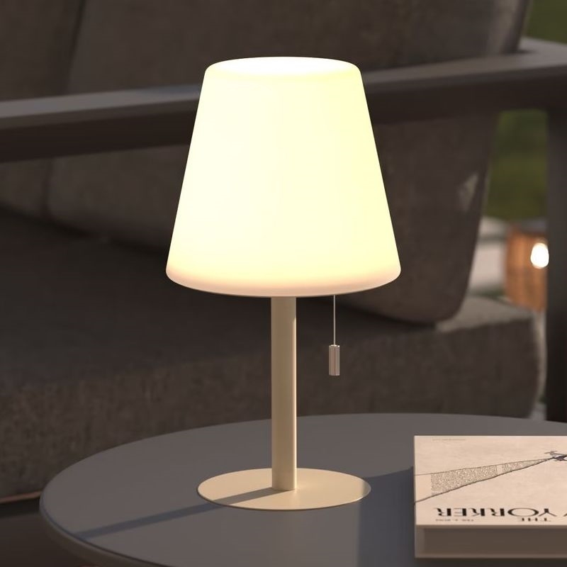 Atmosphera - LED RGBW Ricaricabile per esterni lampada da tavolo ZACK LED/3,7V 1200 mAh IP44 beige