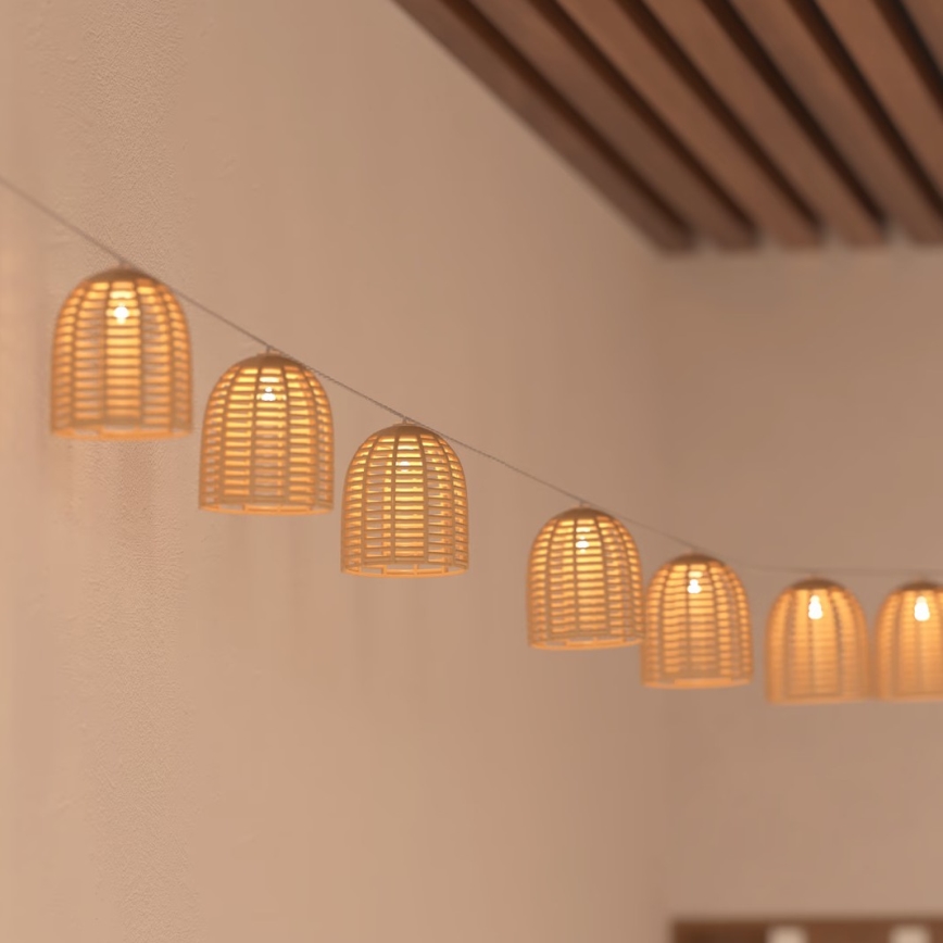 Atmosphera - LED Solare catena decorativa AIA 10xLED 3,35m IP44 bianco caldo