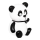 Atmosphera - Luce notturna LED per bambini PANDA LED/3xLR44