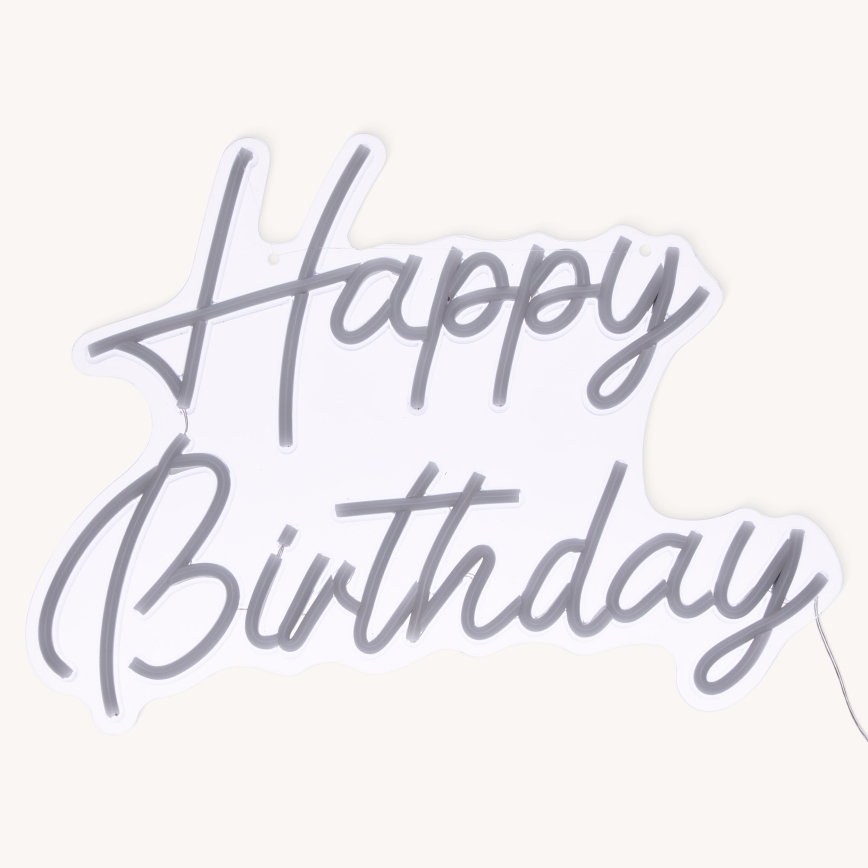 Atmosphera - Neon da parete a LED BUON COMPLEANNO LED/5V