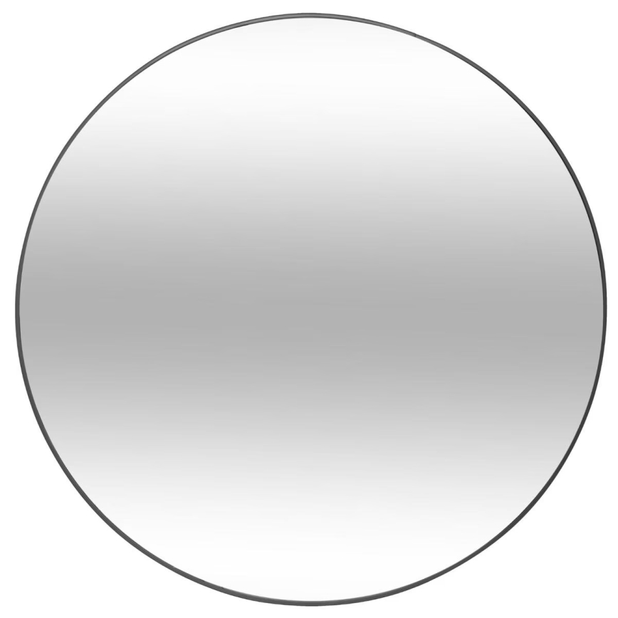Atmosphera - Specchio da parete ALICE diametro 76 cm nero