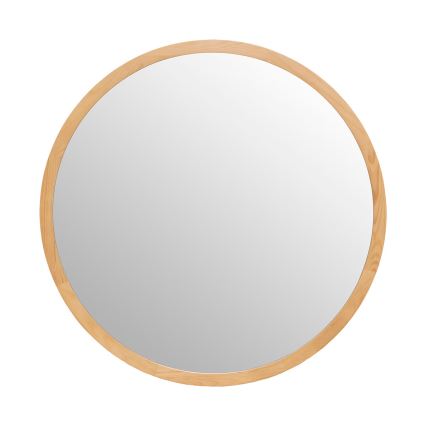 Atmosphera - Specchio da parete ANGELO diametro 110 cm pino