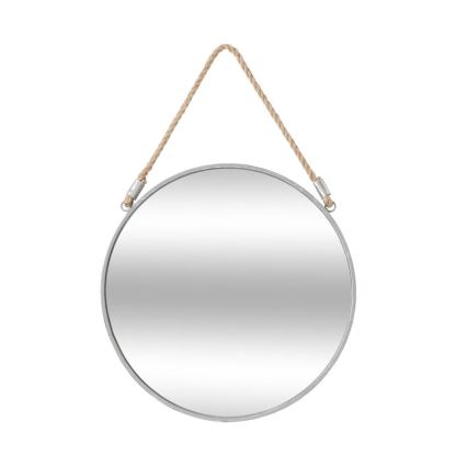 Atmosphera - Specchio da parete EDEN diametro 38 cm argento