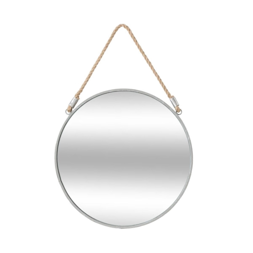 Atmosphera - Specchio da parete EDEN diametro 38 cm argento