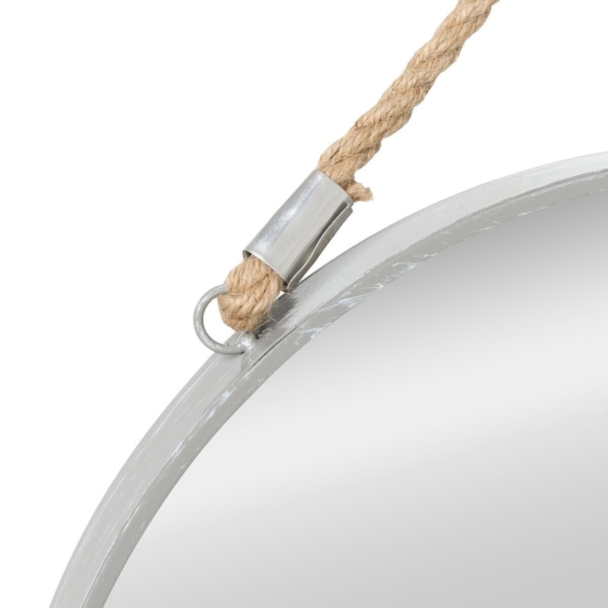 Atmosphera - Specchio da parete EDEN diametro 38 cm argento