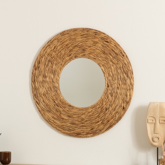 Atmosphera - Specchio da parete LORENA diametro 75 cm giacinto d'acqua