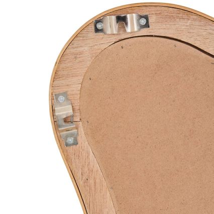 Atmosphera - Specchio da parete MAGGIE 100x70 cm in rattan