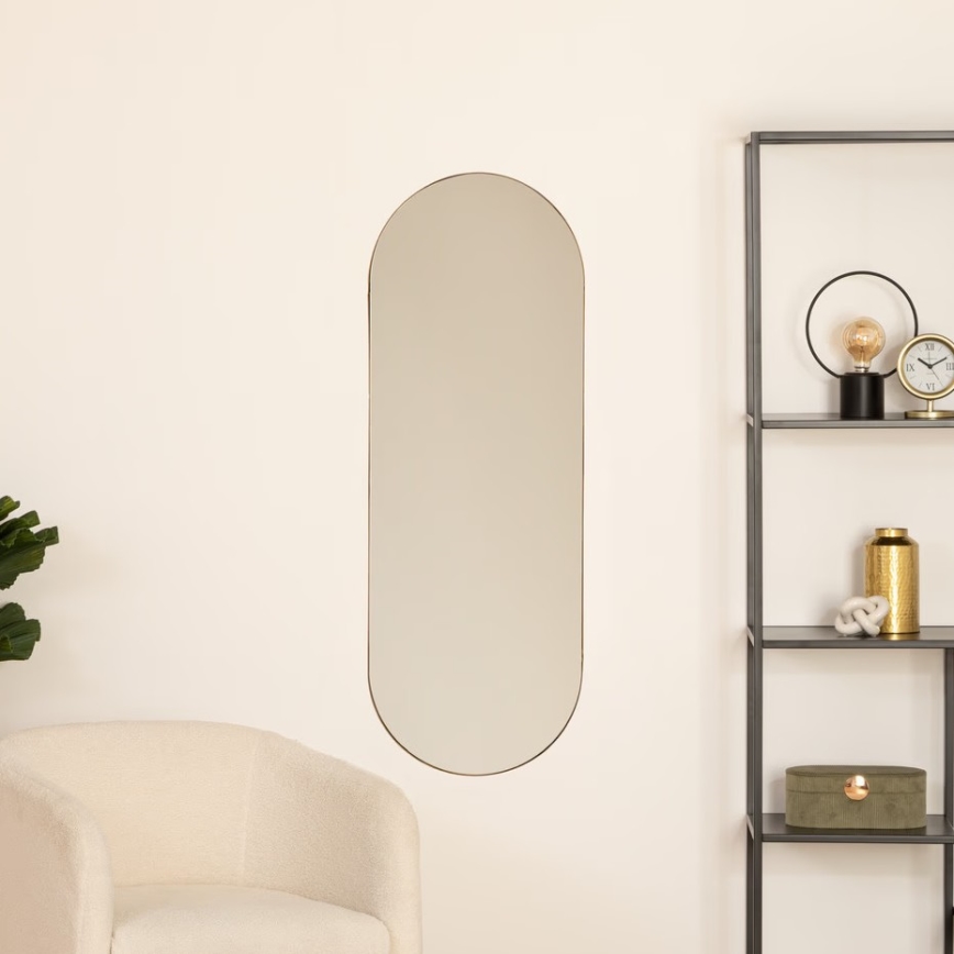 Atmosphera - Specchio da parete SELENA 112x40 cm oro