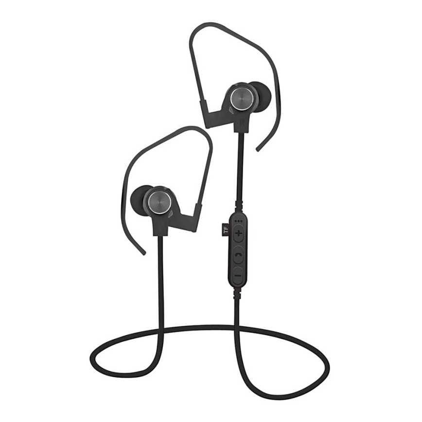 Auricolari Bluetooth con microfono e lettore MicroSD nero | Luciamo