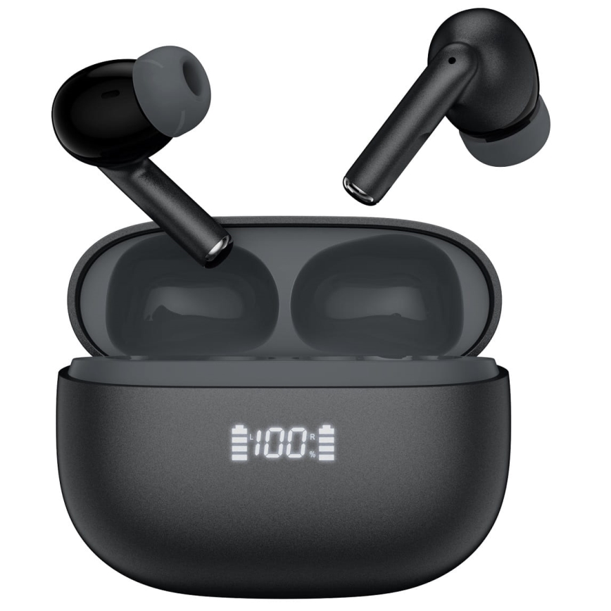 Auricolari senza fili con ANC+ENC 300mAh nero