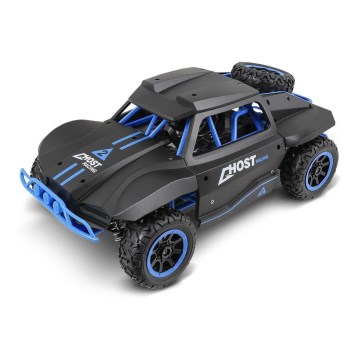 Auto da rally telecomandata nera/blu