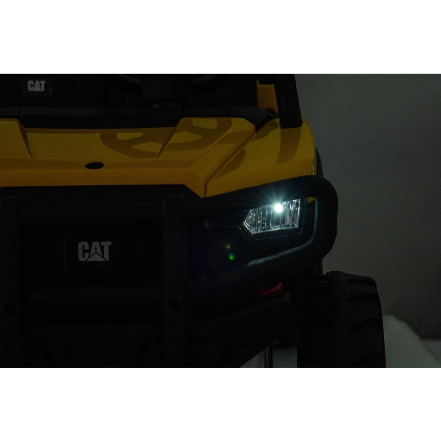 Auto elettrica CAT 60W/7500 mAh giallo/nero + telecomando