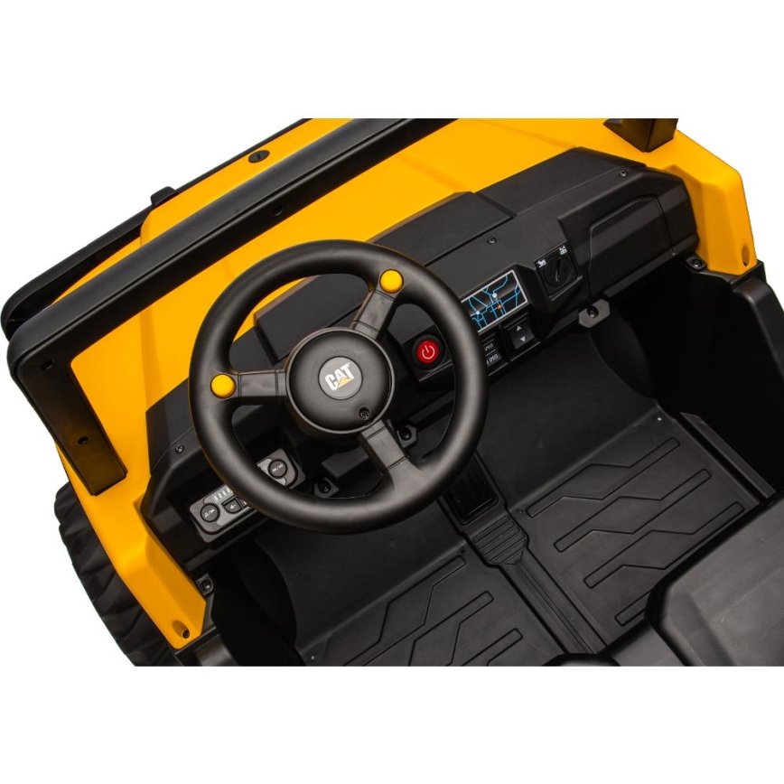 Auto elettrica CAT 60W/7500 mAh giallo/nero + telecomando