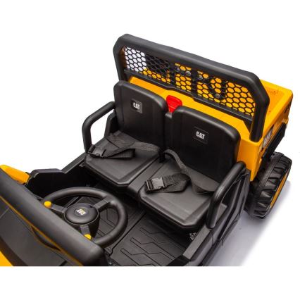 Auto elettrica CAT 60W/7500 mAh giallo/nero + telecomando