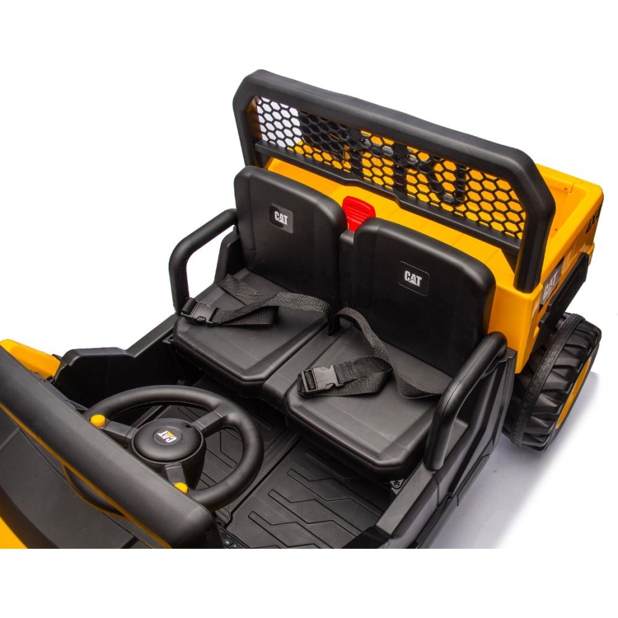 Auto elettrica CAT 60W/7500 mAh giallo/nero + telecomando