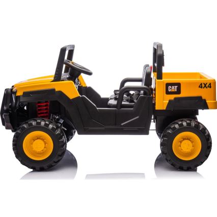 Auto elettrica CAT 60W/7500 mAh giallo/nero + telecomando