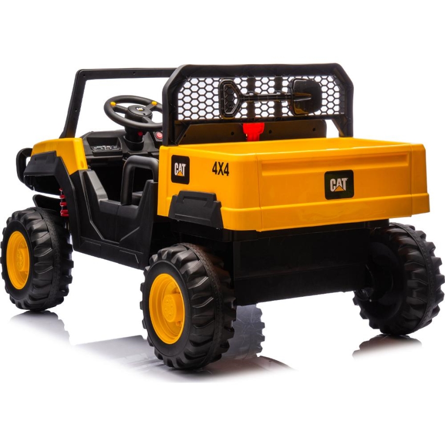 Auto elettrica CAT 60W/7500 mAh giallo/nero + telecomando
