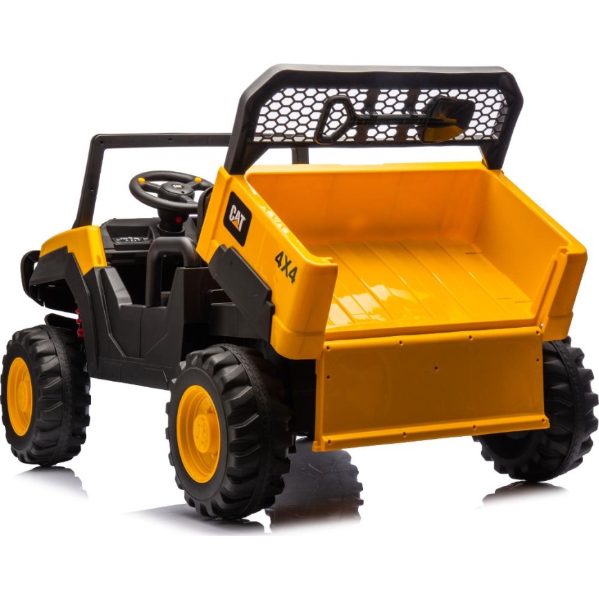 Auto elettrica CAT 60W/7500 mAh giallo/nero + telecomando