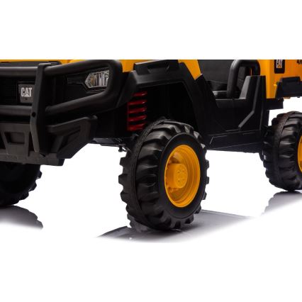 Auto elettrica CAT 60W/7500 mAh giallo/nero + telecomando
