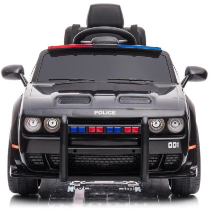 Macchinina elettrica Dodge Challenger Polizia 50W/4500 mAh nero/bianco