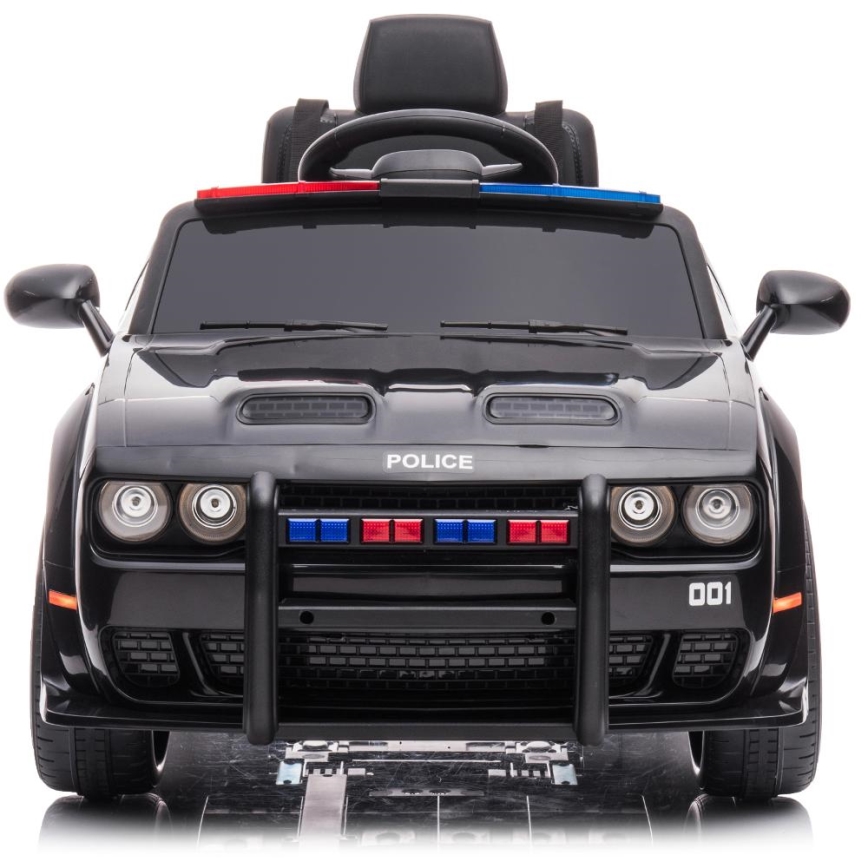 Macchinina elettrica Dodge Challenger Polizia 50W/4500 mAh nero/bianco
