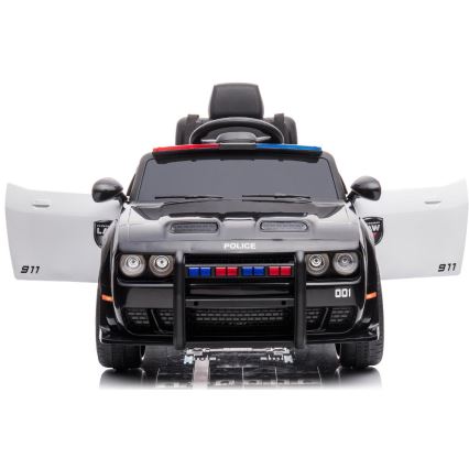 Macchinina elettrica Dodge Challenger Polizia 50W/4500 mAh nero/bianco
