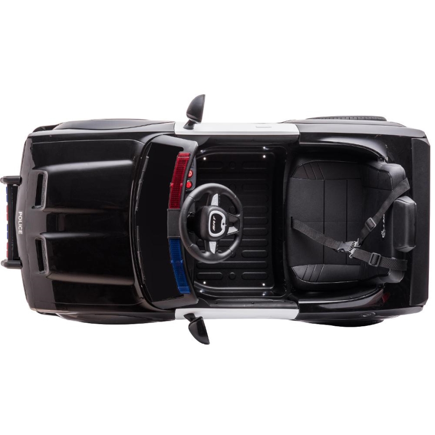 Macchinina elettrica Dodge Challenger Polizia 50W/4500 mAh nero/bianco
