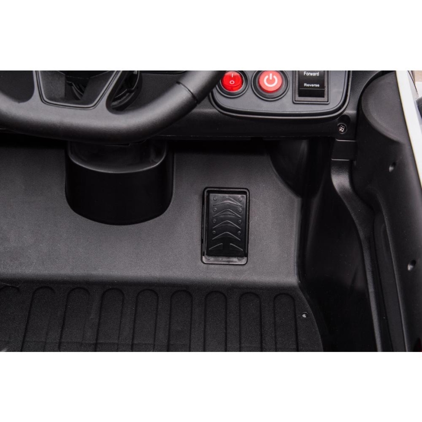 Macchinina elettrica Dodge Challenger Polizia 50W/4500 mAh nero/bianco